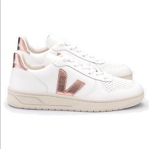 Rose gold veja sneakers
